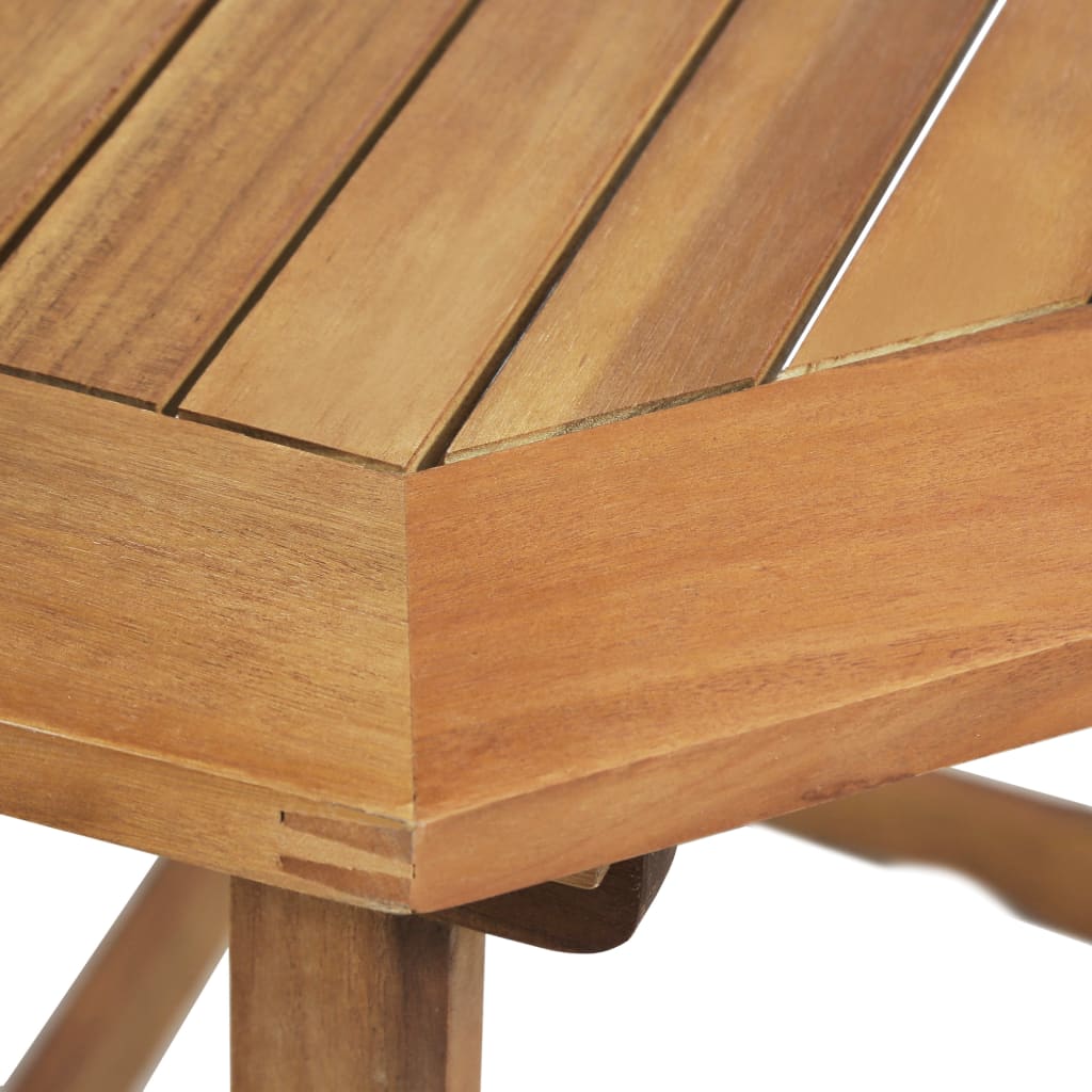 vidaXL Bistro Set | Brown | Solid acacia wood | Medium | Foldable | Bistro Set