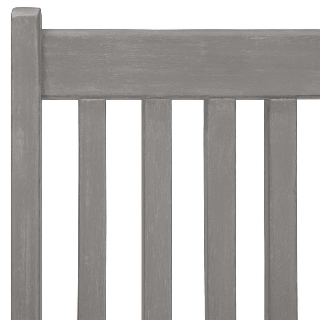 vidaXL 5 Piece Garden Dining Set (150-200)x100cm Solid Acacia Wood Grey