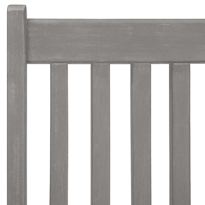 vidaXL 5 Piece Garden Dining Set (150-200)x100cm Solid Acacia Wood Grey