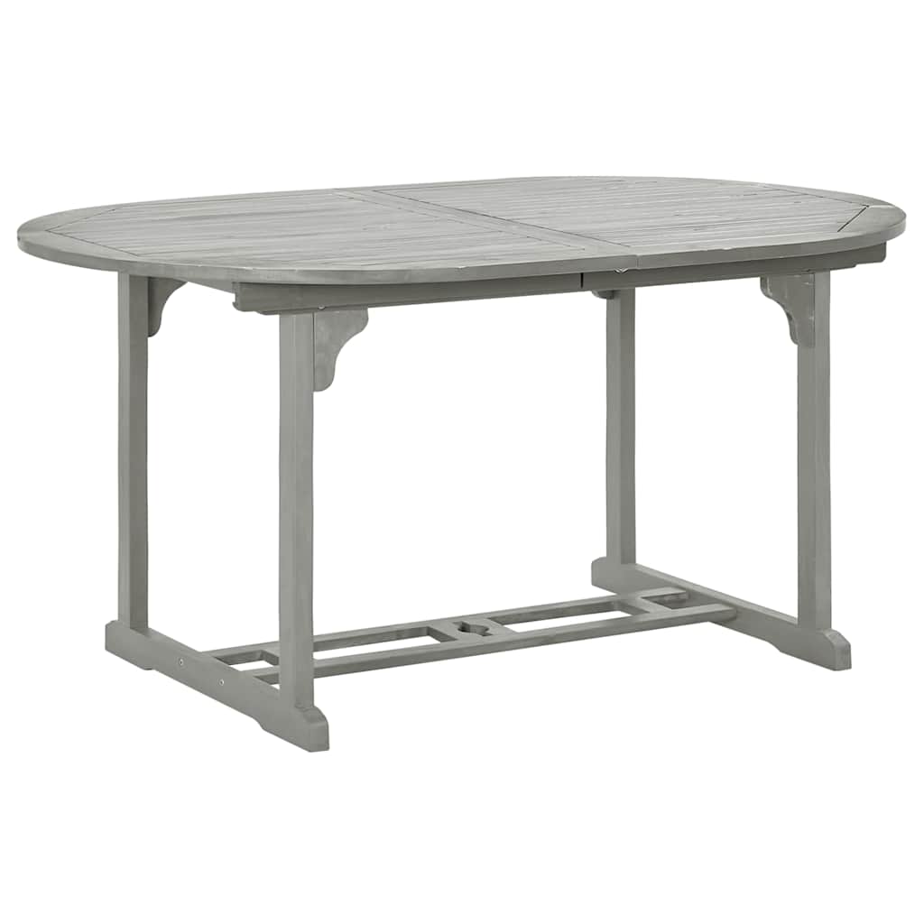 vidaXL 5 Piece Garden Dining Set (150-200)x100 cm Grey