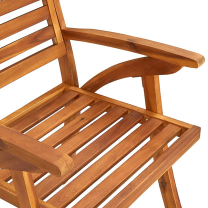 vidaXL 7 Piece Garden Dining Set 150x90 cm Solid Acacia Wood