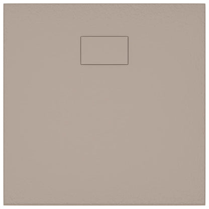 vidaXL Shower Base Tray SMC Brown 80x80 cm