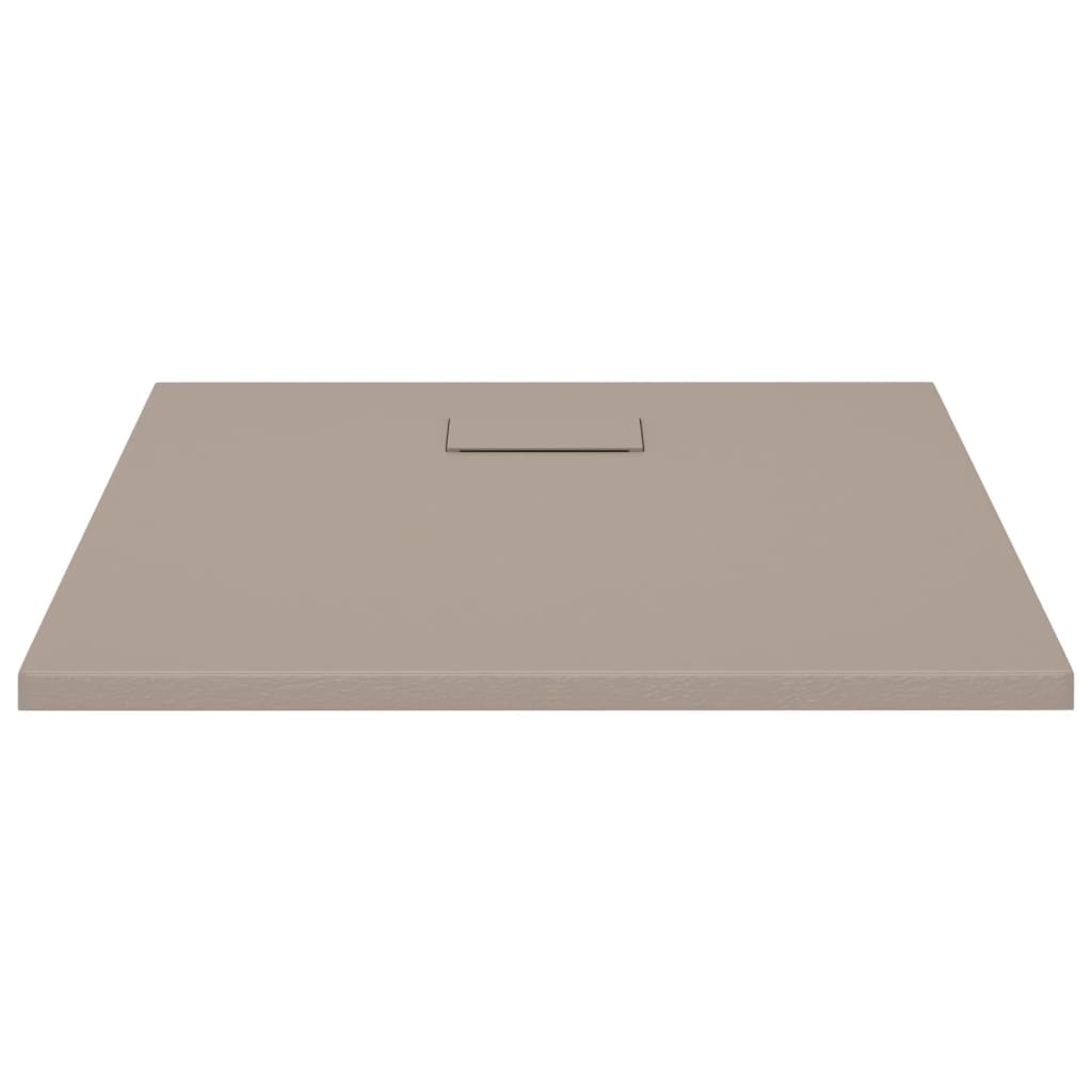 148925 vidaXL Shower Base Tray SMC Brown 90x90 cm