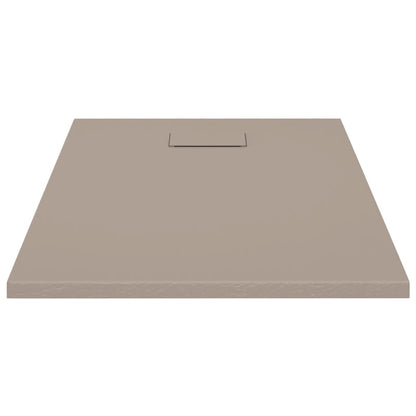 vidaXL Shower Base Tray SMC Brown 100x70 cm