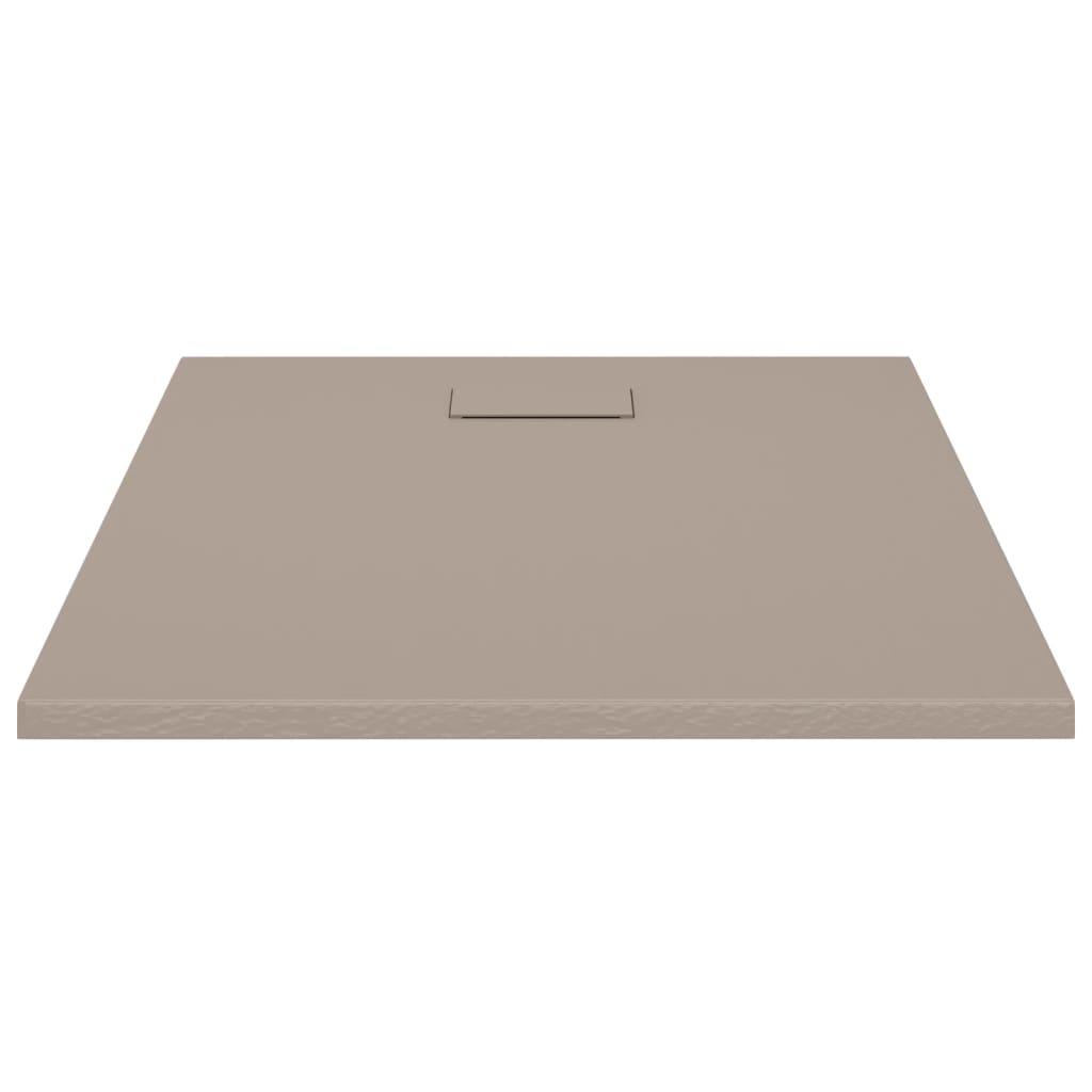 vidaXL Shower Base Tray SMC Brown 100x80 cm