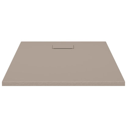vidaXL Shower Base Tray SMC Brown 100x80 cm