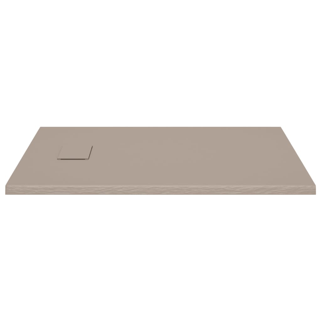 vidaXL Shower Base Tray SMC Brown 100x80 cm