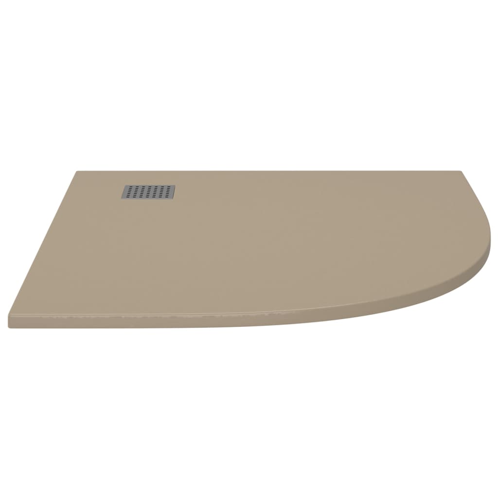vidaXL Shower Base Tray SMC Brown 90x90 cm