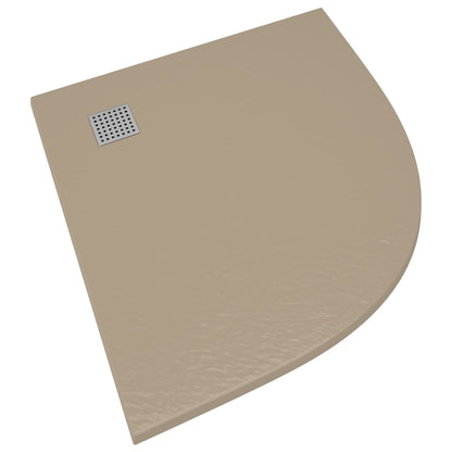 vidaXL Shower Base Tray SMC Brown 90x90 cm