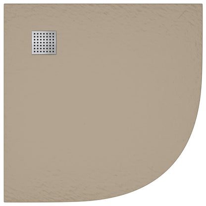vidaXL Shower Base Tray SMC Brown 90x90 cm