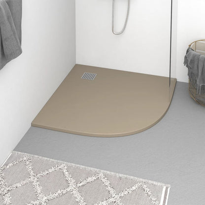 vidaXL Shower Base Tray SMC Brown 90x90 cm
