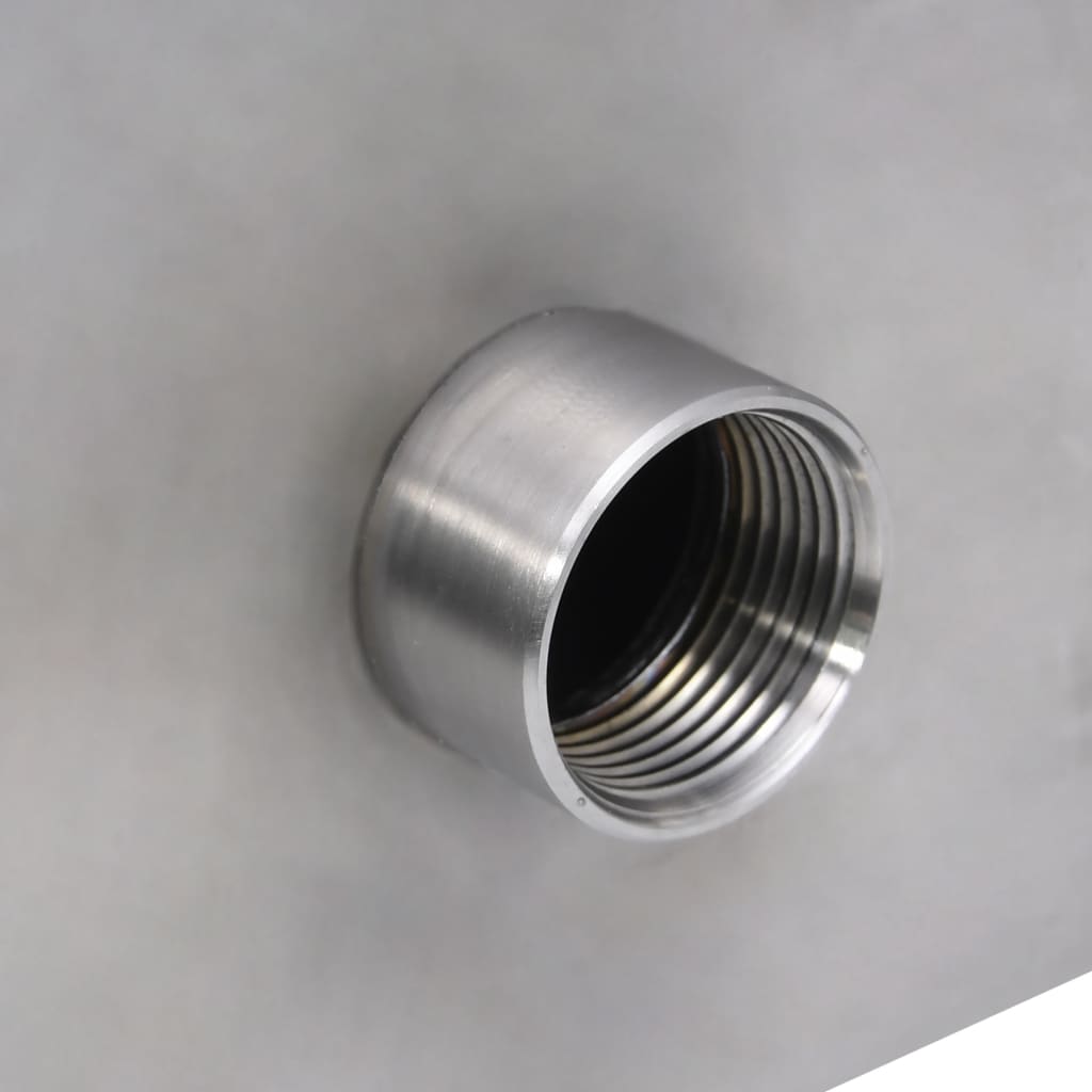148921 vidaXL Pool Fountain Silver 45x26x13 cm Stainless Steel