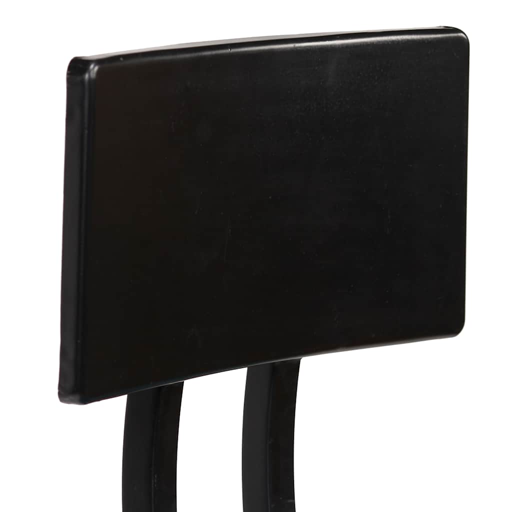vidaXL Bar Set | Black | MDF | Standard | Footrest | Bar Set | Rectangular