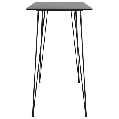 vidaXL Bar Set | Black | MDF | Standard | Footrest | Bar Set | Rectangular