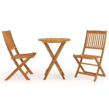 vidaXL Garden Dining Set | Natural wood | Solid acacia wood | Compact
