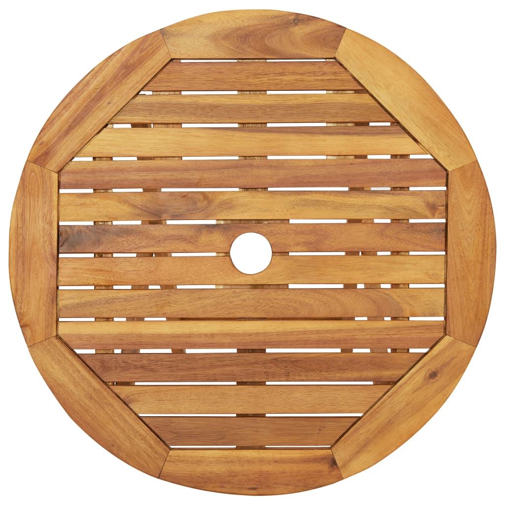 vidaXL Garden Dining Set | Natural wood | Solid acacia wood | Compact