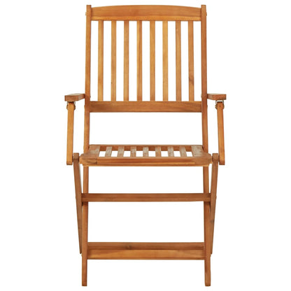 vidaXL 3 Piece Folding Garden Dining Set Solid Acacia Wood