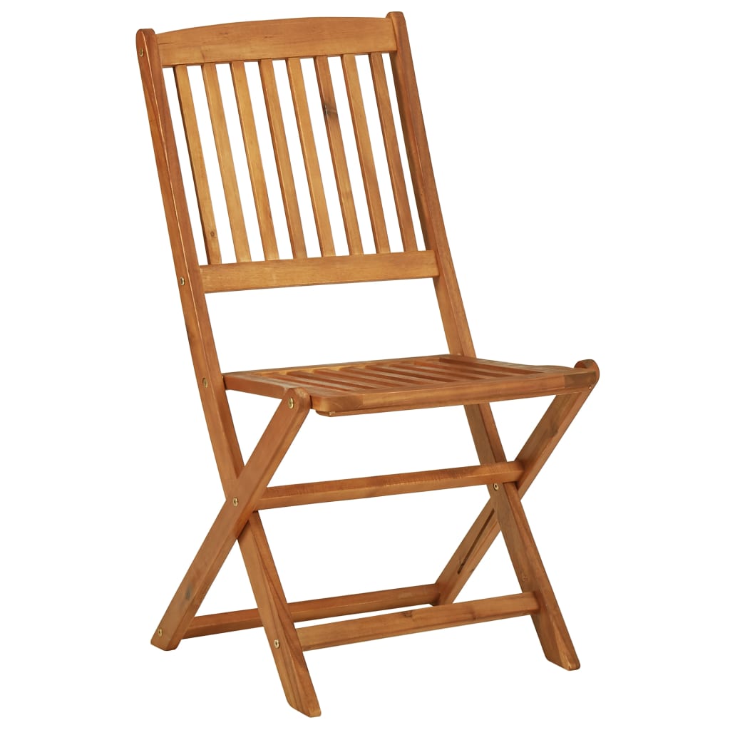 vidaXL Garden Dining Set | Natural wood | Solid Acacia wood | Compact