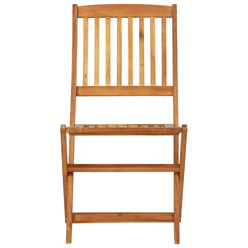 vidaXL Garden Dining Set | Natural wood | Solid Acacia wood | Compact
