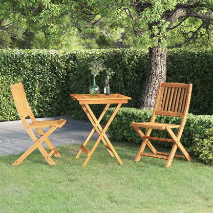 vidaXL Garden Dining Set | Natural wood | Solid Acacia wood | Compact