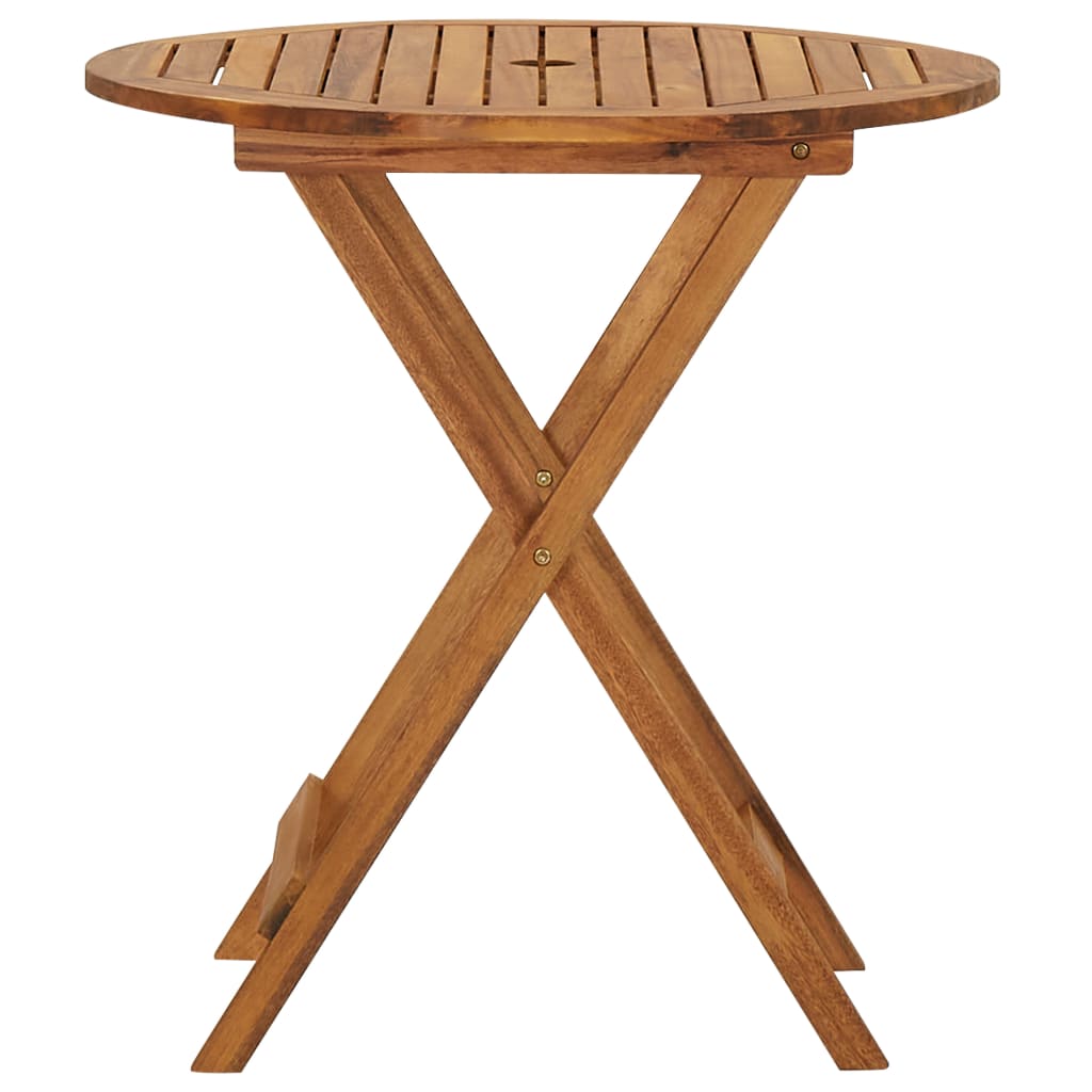 vidaXL Garden Dining Set | Brown | Solid acacia wood | Compact |  Foldable