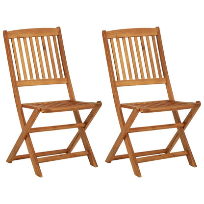 vidaXL Garden Dining Set | Brown | Solid acacia wood | Compact |  Foldable