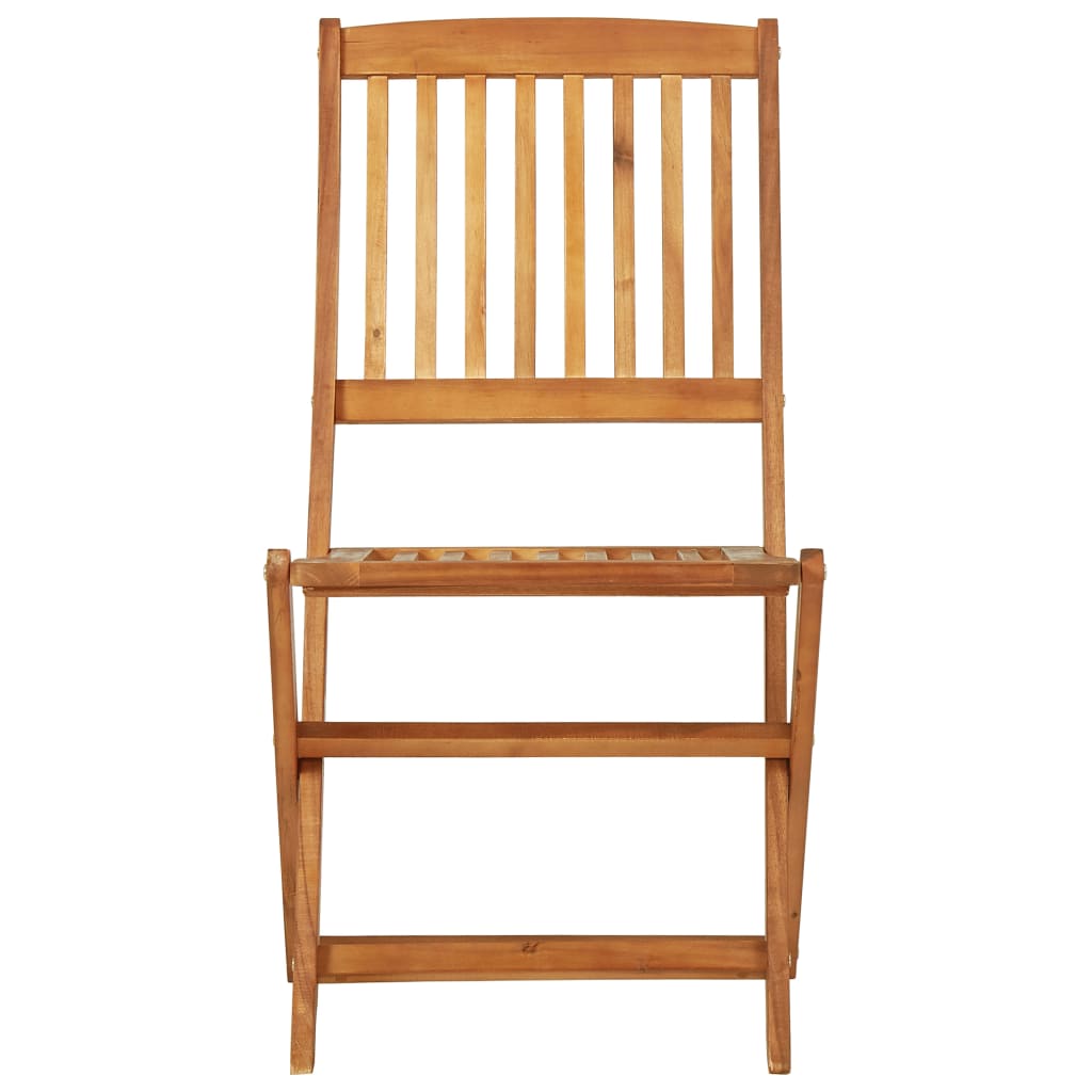 vidaXL Garden Dining Set | Brown | Solid acacia wood | Compact |  Foldable