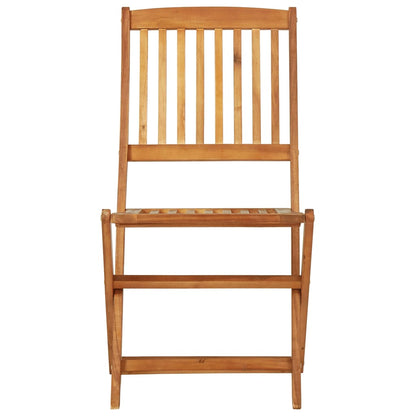 vidaXL Garden Dining Set | Brown | Solid acacia wood | Compact |  Foldable