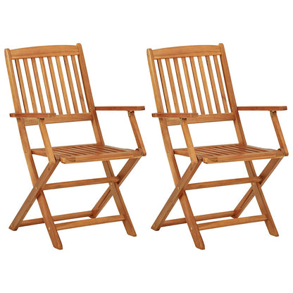 vidaXL Garden Dining Set | Wooden Brown | Solid Acacia wood | Compact | Foldable