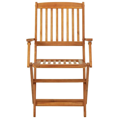 vidaXL Garden Dining Set | Wooden Brown | Solid Acacia wood | Compact | Foldable