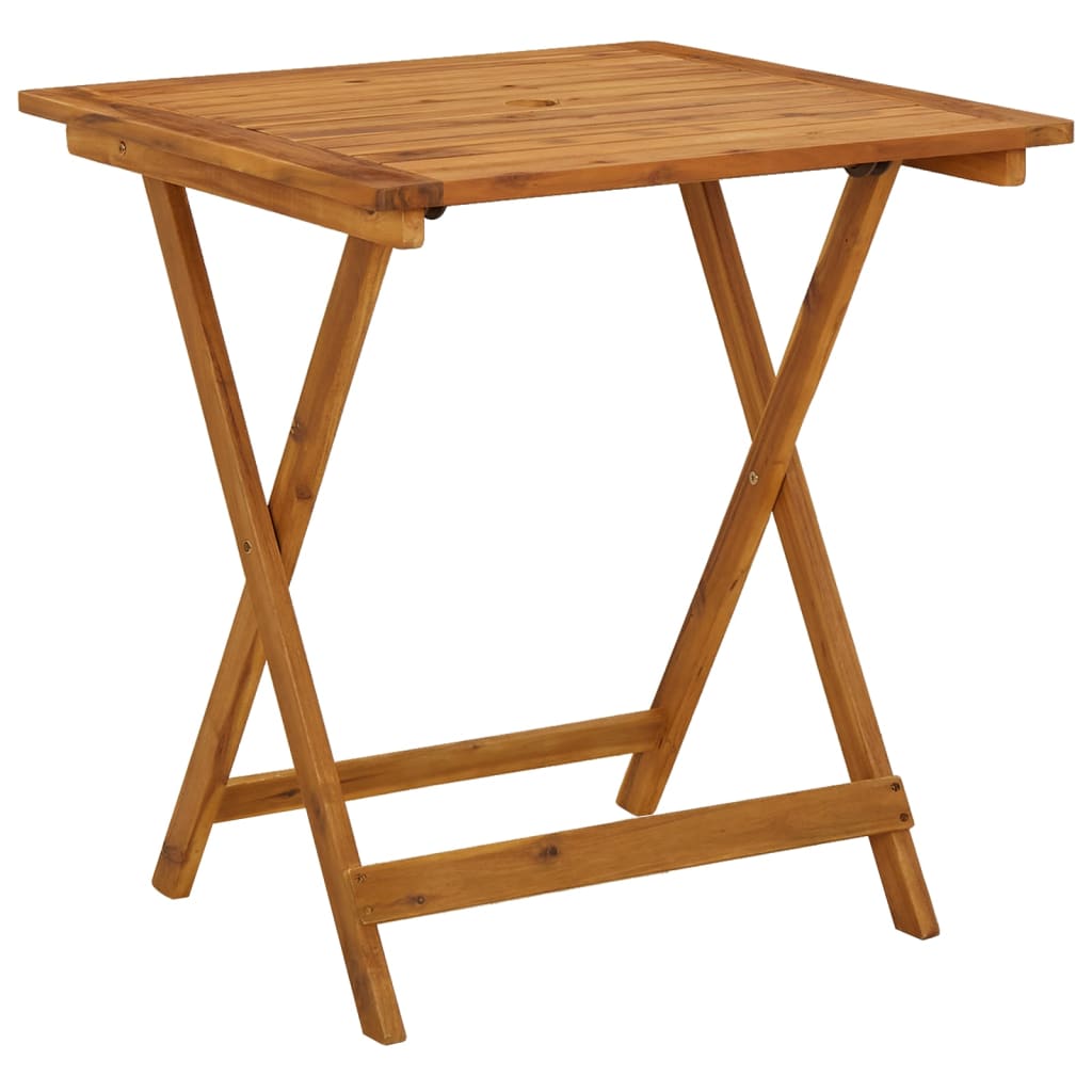vidaXL Garden Dining Set | Natural Wood | Solid Acacia Wood | Compact | Foldable