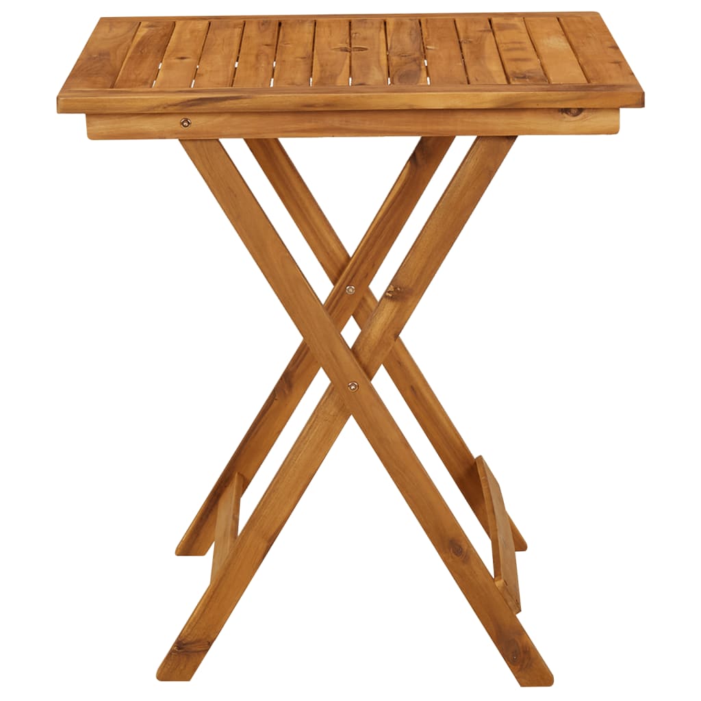 vidaXL Garden Dining Set | Natural Wood | Solid Acacia Wood | Compact | Foldable