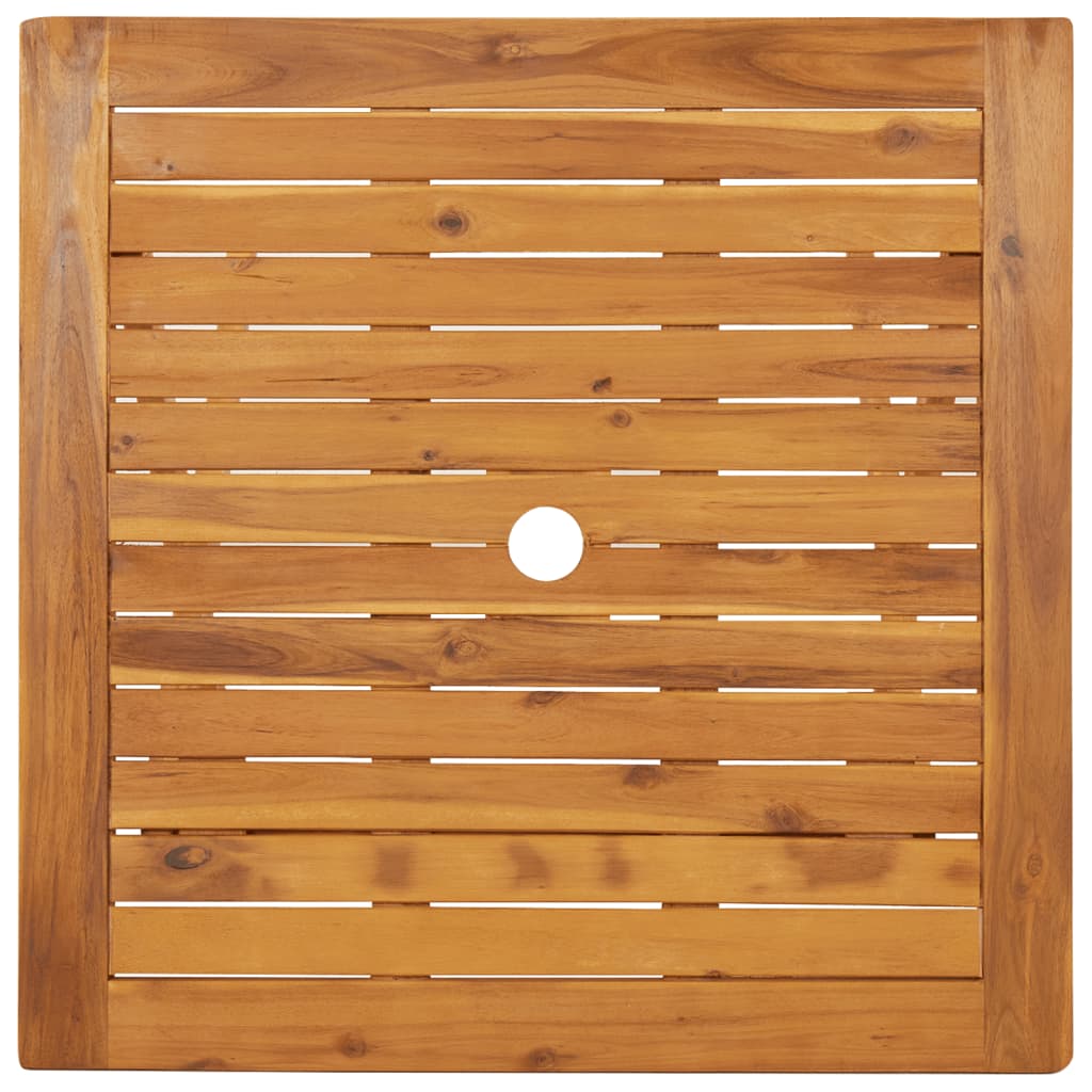 vidaXL Garden Dining Set | Natural Wood | Solid Acacia Wood | Compact | Foldable