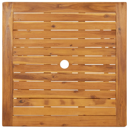 vidaXL Garden Dining Set | Natural Wood | Solid Acacia Wood | Compact | Foldable