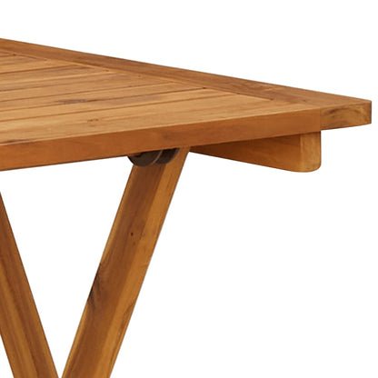 vidaXL Garden Dining Set | Natural Wood | Solid Acacia Wood | Compact | Foldable