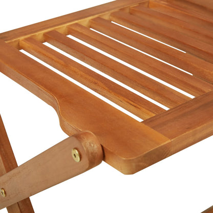vidaXL Garden Dining Set | Natural Wood | Solid Acacia Wood | Compact | Foldable