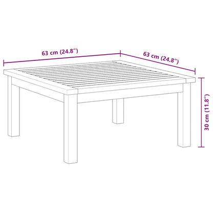 vidaXL Garden Lounge Table | Brown | Solid Acacia Wood | Medium | Modular