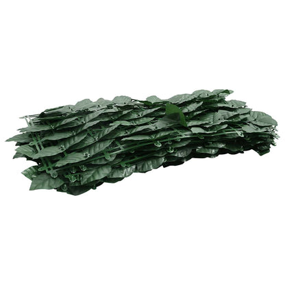 vidaXL Balcony Screen with Dark Green Leaves 300x150 cm