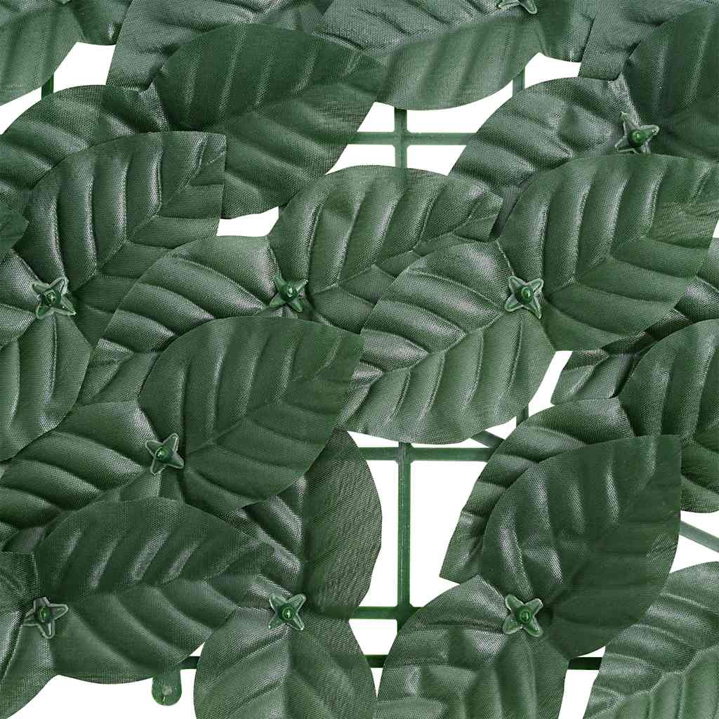 vidaXL Balcony Screen with Dark Green Leaves 300x150 cm