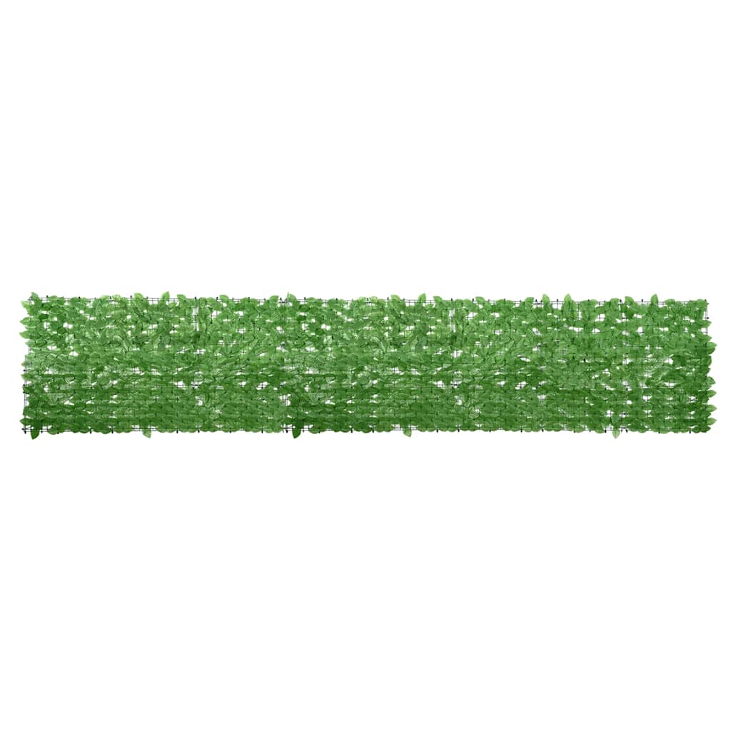 vidaXL Balcony Screen with Green Leaves 400x75cm