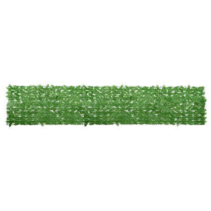 vidaXL Balcony Screen with Green Leaves 400x75cm