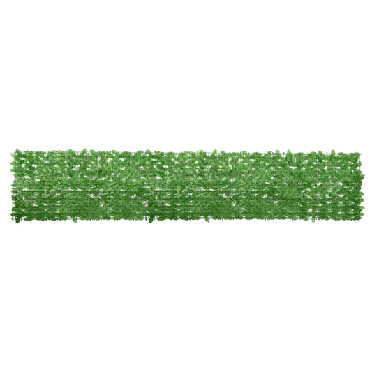 vidaXL Balcony Screen with Green Leaves 400x75cm