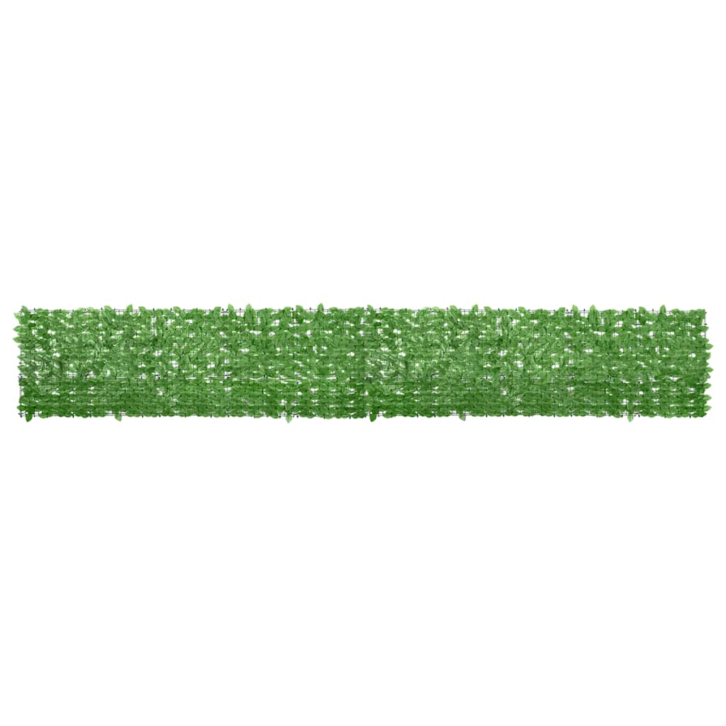 vidaXL Balcony Screen with Green Leaves 500x75 cm
