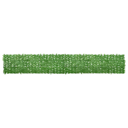 vidaXL Balcony Screen with Green Leaves 500x75 cm