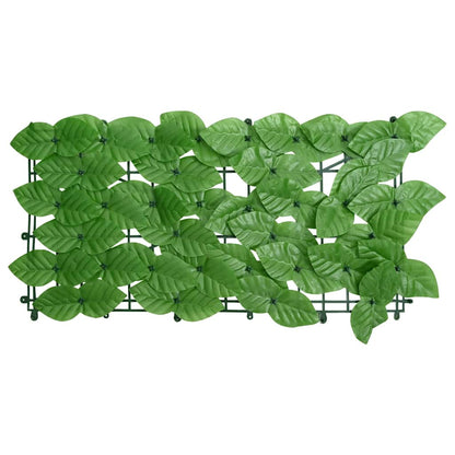 vidaXL Balcony Screen with Green Leaves 500x75 cm