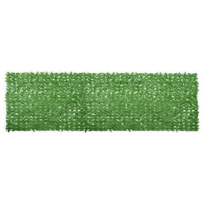 vidaXL Balcony Screen with Green Leaves 600x150 cm
