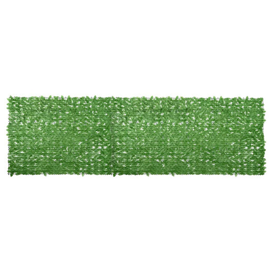 vidaXL Balcony Screen with Green Leaves 600x150 cm