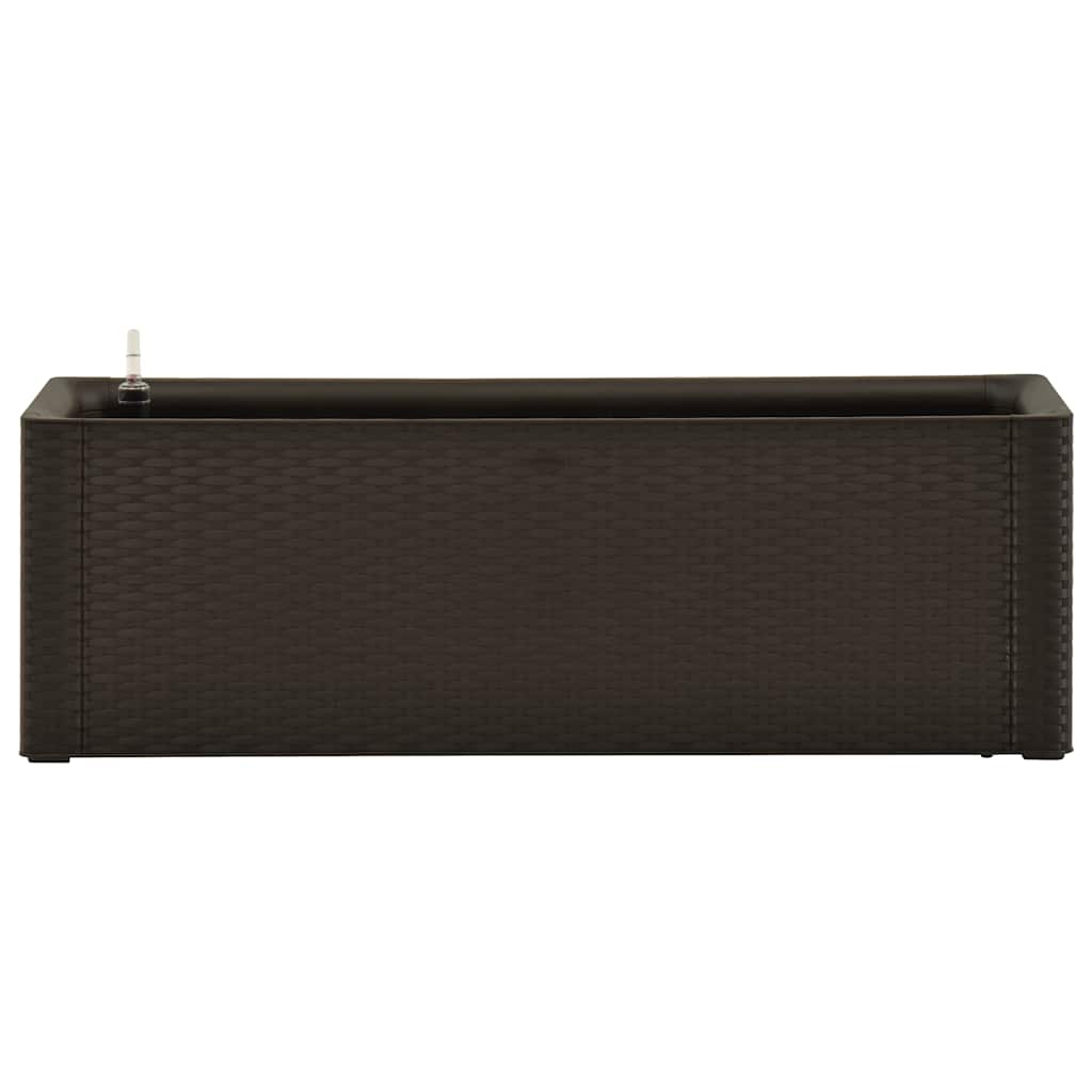vidaXL Garden Raised Bed with Self Watering System Mocha 100x43x33 cm