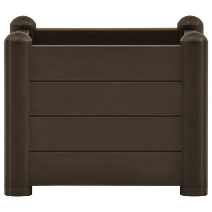 vidaXL Garden Raised Bed PP Mocha 43x43x35 cm