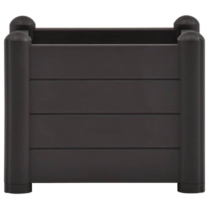 vidaXL Garden Raised Bed PP Anthracite 43x43x35 cm